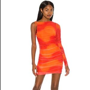 Camila Coehlo Orange Mini Dress